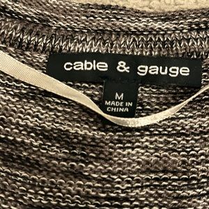 CABLE & GAUGE SWEATER